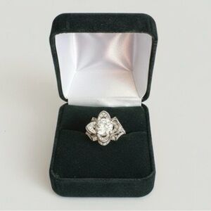 18K plated Floral Ring